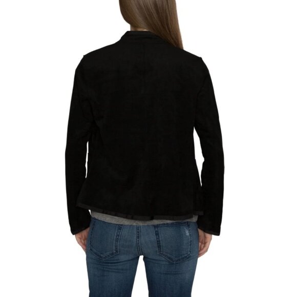 Velvet by Graham & Spencer Everly Faux Suede Jacket Vintage Military Style Sz M - Picture 4 of 9